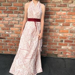 Beautiful backless wrap dress Anthropologie